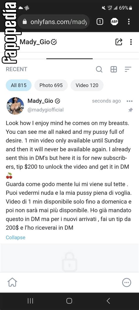 mady gio nude onlyfans|Watch 21 Free mady gio Porn & Sex Videos